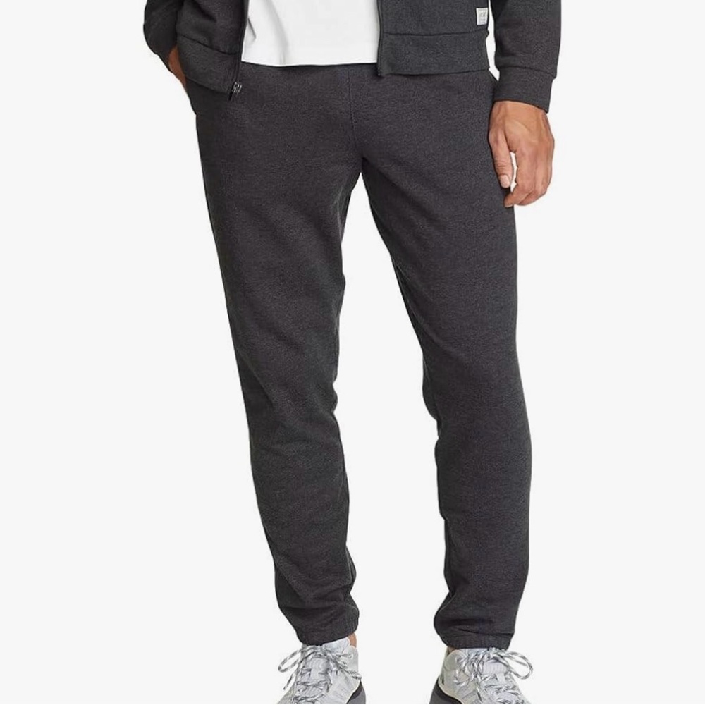 Men's Eddie Bauer Camp Fleece Jogger Heather Gray XL NWT